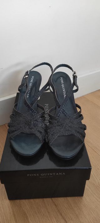 Sandalias Pons Quintana Azul Marino nueva talla 39