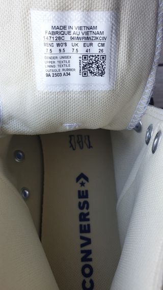 Converse Bota Gris Talla 41