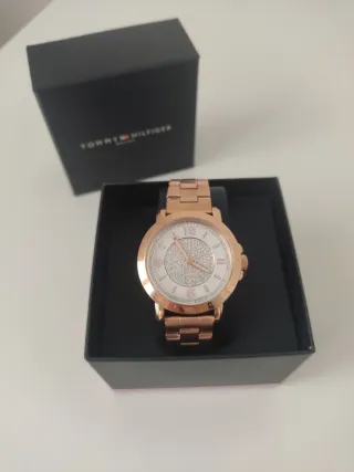 Reloj Tommy Hilfiger Mujer Oro rosa y Blanco