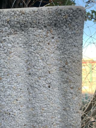 Jardinera piedra artificial blanca