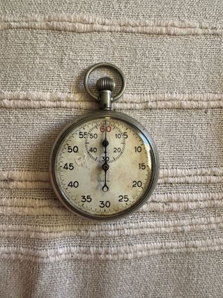 Cronómetro antiguo CARTEL de bolsillo