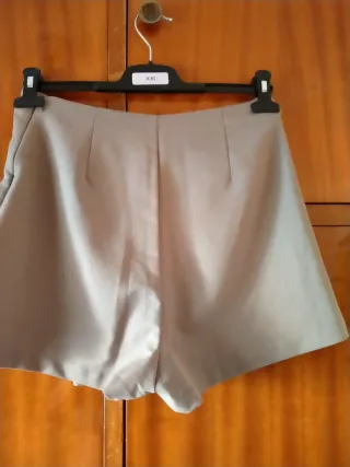 Falda pantalón marrón mujer