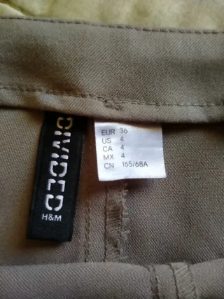 Falda pantalón marrón mujer