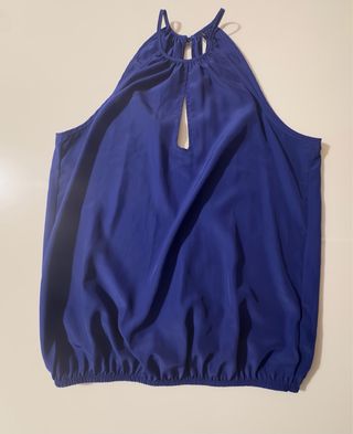 Top azul Stradivarius