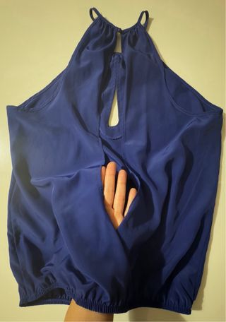 Top azul Stradivarius
