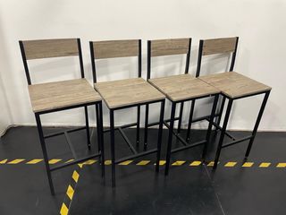 Conjunto de sillas con respaldo