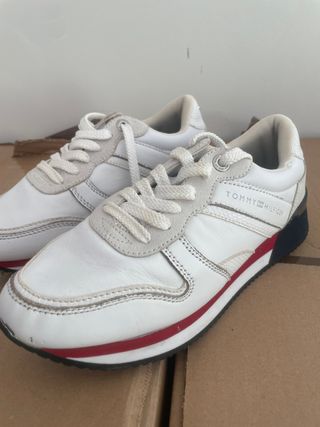 Zapatillas Tommy Hilfiger Blancas y Rojas