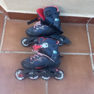 Patines en línea + Bolsa + Casco para niños