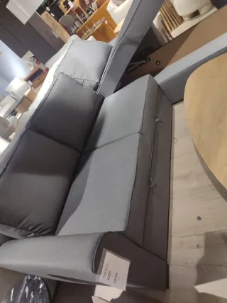 Sofá Cama Matrimonio Gris y Azul