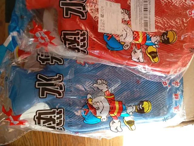 Bolsa de agua caliente de goma