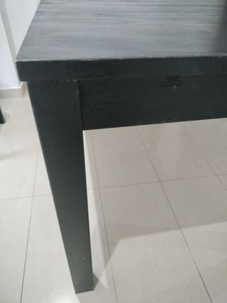 Mesa de comedor IKEA gris madera