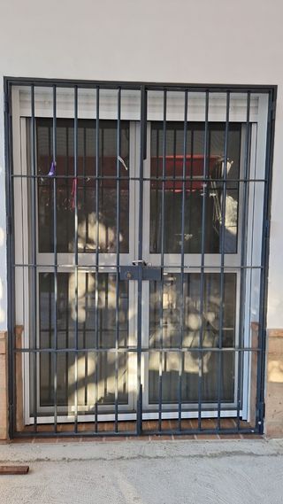 Reja de seguridad para puerta de aluminio