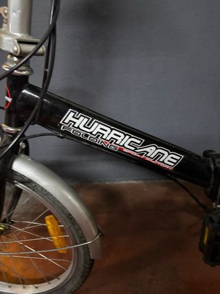 Bicicleta Plegable Hurricane Negra