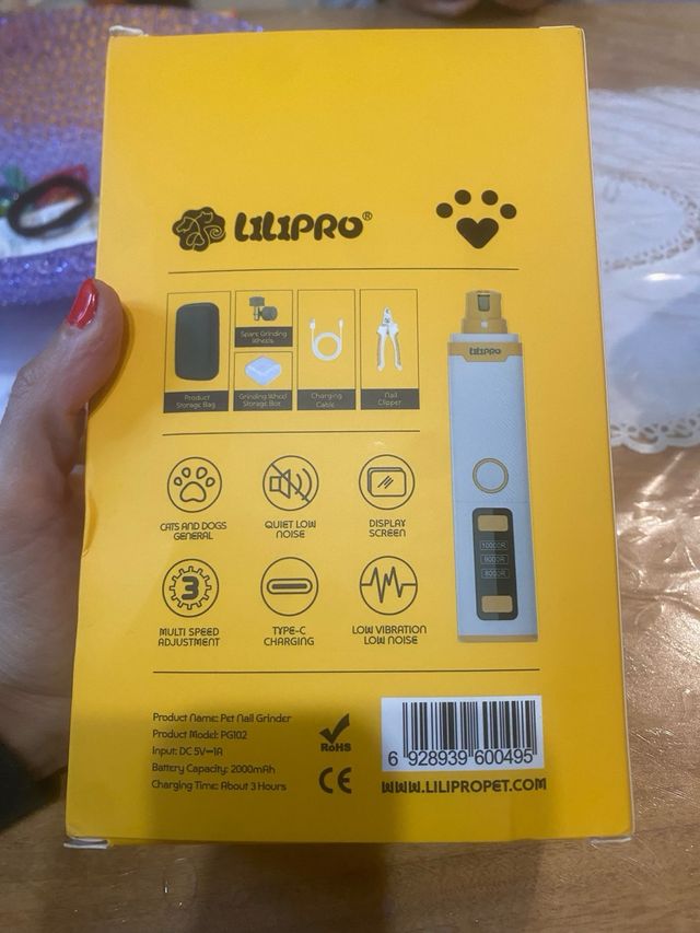 LILIPRO Taglia Unghie Elettrico PET PGIO2