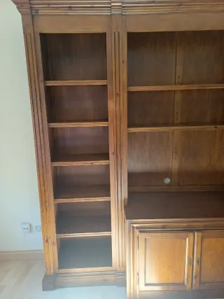 Mueble de salón de madera maciza