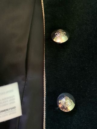Chaqueta Mango Terciopelo Verde