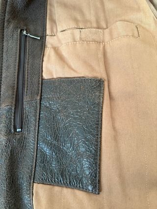 Chaqueta Cuero Vintage CHEVIGNON Marrón