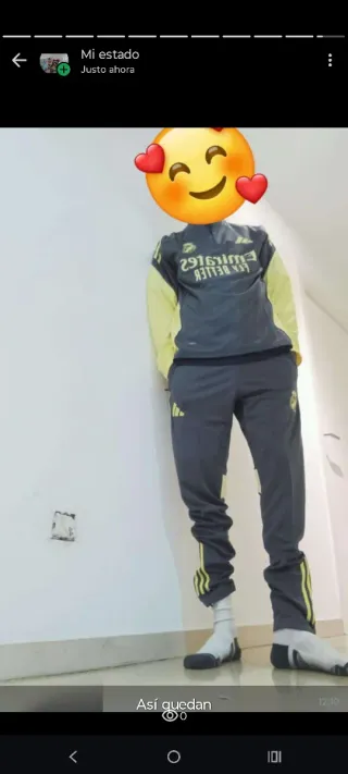 Chándal Adidas Gris