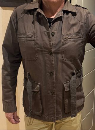Chaqueta Zara Algodón Marrón