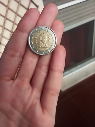 Moneda 2€ Conmemorativa Louis Braille