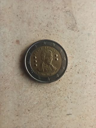 Moneda 2€ Conmemorativa Louis Braille