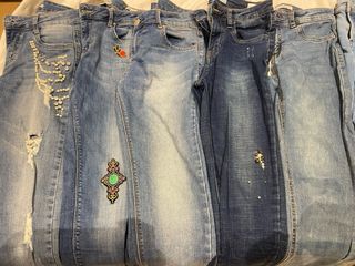 Pack 9 Pantalones Vaqueros Talla 36. Pitillos 