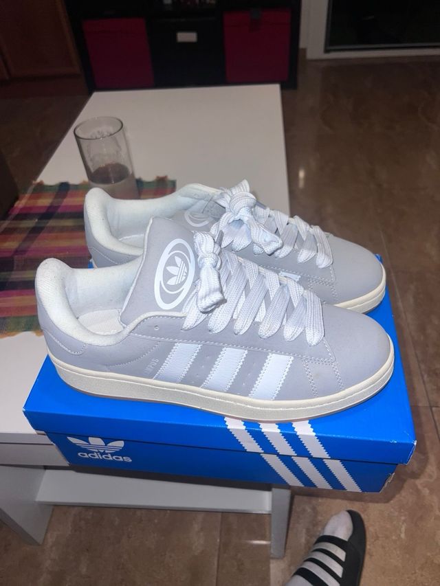 Zapatillas Adidas Campus Grises Blancas