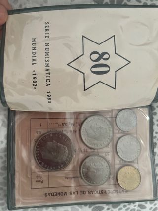 Cartera Monedas Mundial España 1980