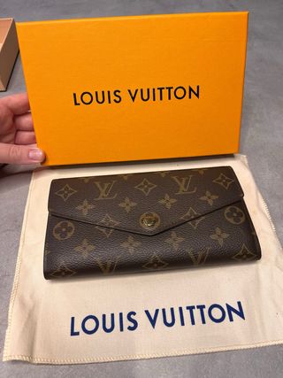 Portafoglio Louis Vuitton Sarah Monogram Marrone