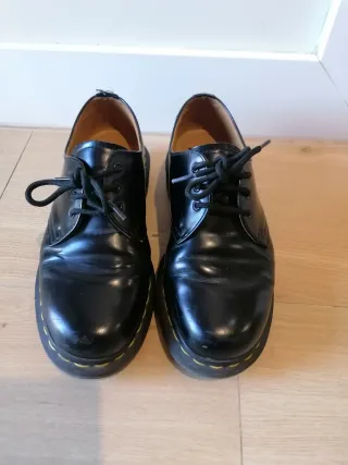 Dr. Martens Zapatos de Piel Negros