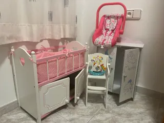 Conjunto Cuna, Silla, Maxicosi y Armario