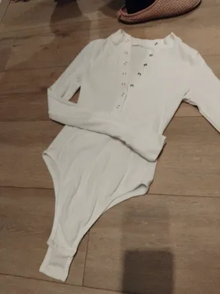 Body blanco manga larga