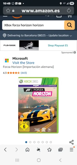 Forza Horizon Xbox 360