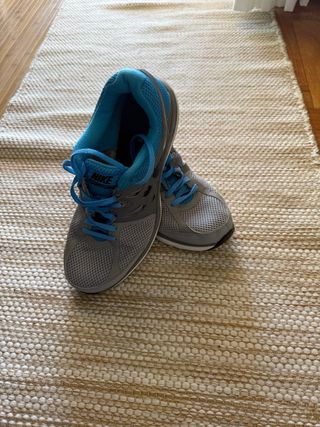 Zapatillas Nike Grises y Azules