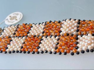 Bracciale Andrea Bijoux Perle & Corniola Vintage