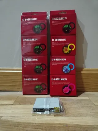 8 cartuchos tinta Epson EI-603XL
