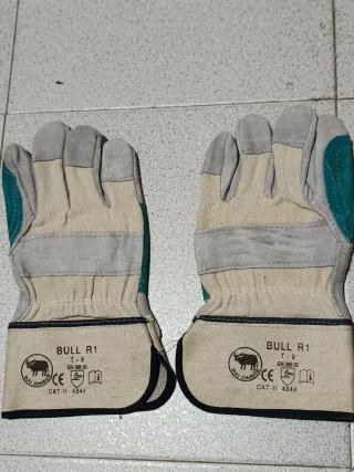 6 Pares Guantes de seguridad Bull R1, Talla-9 