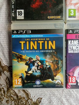 Lote 4 Juegos PS3: Resident Evil, NBA 2K11, Tintin