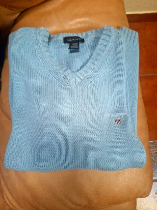 Jersey Gant Azul V-Neck
