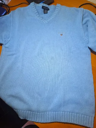 Jersey Gant Azul V-Neck