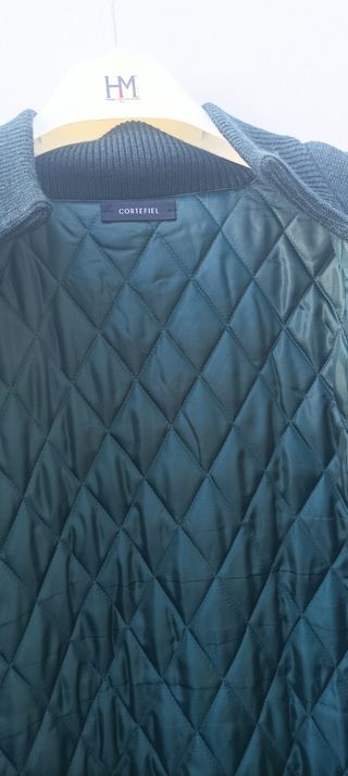 Chaqueta Cortefiel punto hombre verde