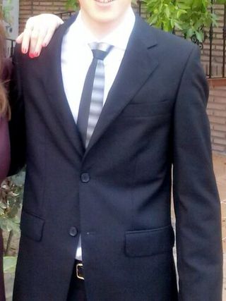 Traje de vestir negro para hombre