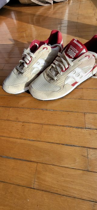 Zapatillas Saucony Shadow 5000 Beige/Rojo