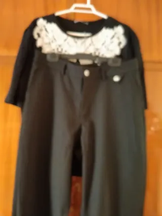 Conjunto Zara Mujer Negro Sin Estrenar