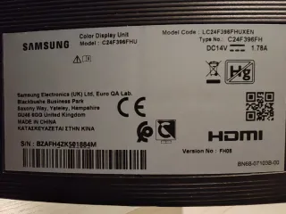 Monitor Samsung C24F396FHU 24