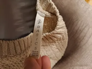 Jersey mujer manga larga beige