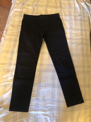 Pantalón chino Zara azul marino