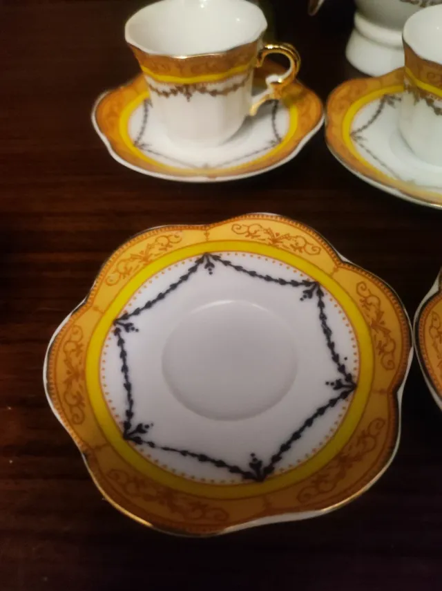 Juego de café de porcelana