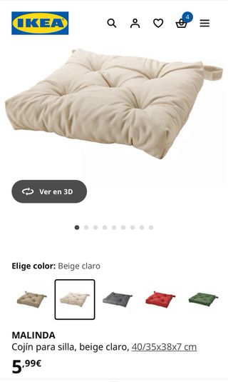 4 Sillas de Madera IKEA