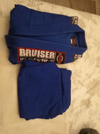 Kimono Jiu Jitsu Brasileño Bruiser Azul tallaA4